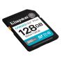 Tarjeta De Memoria Kingston Canvas Go Plus SD 128GB UHS-I U3 V30 200 MB/s