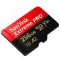 TARJETA MICRO SD 256 GB UHS-I U3 V30 A2 EXTREME PRO 200MB/s
