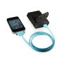 Cable USB Calamari 3 En 1 Lightning, 30 Pin, Micro USB Azul Mate Outdoor Tech