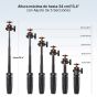 Mini Tripie K&F Concept MS09 con Soporte para Celular y Control Remoto (KF09.128V3)