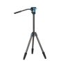 Tripie Sirui  de fibra de carbono con Cabezal de Video Fluido, Columna CentST-124+VA-5X 