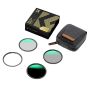 Kit de 3 Filtros Magnéticos K&F Concept Nano-X CPL + ND1000 + UV 55mm (SKU.1621)