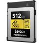 Memoria Lexar 512GB CFexpress Type B 3600 MB/s write 3300 MB/s read Professional Card Gold