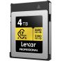 Memoria Lexar 4TB CFexpress Type B 3600 MB/s write 3300 MB/s read Professional Card Gold