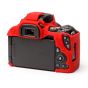 Funda protectora Easycover roja para cámara fotográfica 200D / SL2
