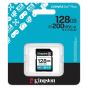 Tarjeta De Memoria Kingston Canvas Go Plus SD 128GB UHS-I U3 V30 200 MB/s