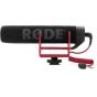 Micrófono RODE Videomic Go Rycote, versátil y liviano para montar sobre cámara.