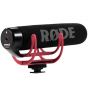 Micrófono RODE Videomic Go Rycote, versátil y liviano para montar sobre cámara.