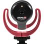 Micrófono RODE Videomic Go Rycote, versátil y liviano para montar sobre cámara.