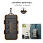 Mini Estuche Rígido K&F Concept con 16 ranuras para tarjetas de memoria y baterías para cámaras