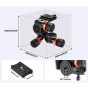 Cabezal de Trípode K&F Concept con engranajes de 3 vías (KF31.047)