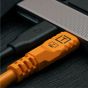 Cable Tether Tools TetherPro Optima 10G USB-C Right Angle 3m - Naranja (CUC10RTG2B-ORG)