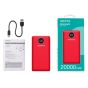 Cargador Portatil Digital Powerbank Adata P20000QCD Rojo