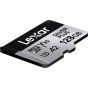 Memoria Lexar Micro 128GB SDXC SILVER PLUS UHS-I U3 V30 A2 205MB/s read, 150MB/s write speed