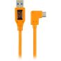 Cable adaptador Tether Tools en ángulo recto USB 3.0 tipo A a C TetherPro de 20" (50cm)