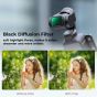 Filtro Difusor K&F Concept negro de 1/4 con revestimiento verde de la serie Nano-X para DJI Osmo Pocket 3