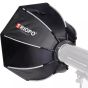 Caja Suavizadora de Luz Octabox Automatico de 55cm Para Bowens