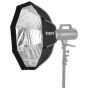 Caja Suavizadora de Luz Octabox Automatico Triopo  de 120cm Para Flash  C/Grid