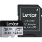 Memoria Lexar Micro 128GB SDXC SILVER PLUS UHS-I U3 V30 A2 205MB/s read, 150MB/s write speed