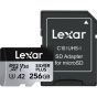 Memoria Lexar Micro 256GB SDXC SILVER PLUS UHS-I U3 V30 A2 205MB/s read, 150MB/s write speed