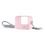 FUNDA SILICON C/CORREA PARA GOPRO ROSA