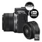 Cámara Canon EOS R50 RF 18-45mm + RF 50 F1.8 STM + SD32G + Online Academy Vlogger +Garantia Extendia