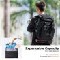 Mochila Backpack K&F Concept 25L con Funda Impermeable Color Negro (KF13.098V2)