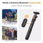 Bastón selfie y tripie  K&F Concept con mando a distancia Bluetooth y adaptador Gopro (KF09.127V1)