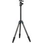 Tripie Sirui de cámaras de carbono impermeable con cabeza de bola de 360°,de viaje ST-124+ST-10X