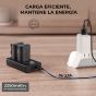 Kit de cargador  K&F CONCEPT de batería de ranura doble de 2 baterías LP-E6NH, cámaras Canon