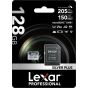 Memoria Lexar Micro 128GB SDXC SILVER PLUS UHS-I U3 V30 A2 205MB/s read, 150MB/s write speed