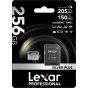 Memoria Lexar Micro 256GB SDXC SILVER PLUS UHS-I U3 V30 A2 205MB/s read, 150MB/s write speed