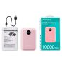 Cargador Portatil Digital Powerbank Adata 10000mAh tipo C Rosa