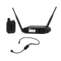 Micrófono Shure Cardioide en diadema PGA31, transmisor de cuerpo GLXD1+receptor GLXD4+bateria SB904