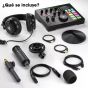 Kit de Mezclador de Audio MAONO para Podcast Portatil de 4 Canales  AU-AM100K2