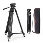 Tripie AD-01 SmallRig 3751B de Uso Rudo con Cabezal Fluido