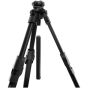 Kit Tripie Manfrotto MKONEA-500X Aluminio C/ Cabezal Fluido 500X Y Sistema Xchance (NEGRO)