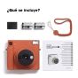 Cámara Fujifilm Instax Square SQ1 Naranja+marco+pelicula
