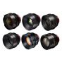 KIT 6 PRIME LENSES - CN-E14MM, CN-E24MM, CN-35MM, CN-E50MM, CN-E85MM, CN-E135MM