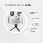 Kit para Grabación Godox Vlogging VK1-AX para Celular 3.5mm con Jaula