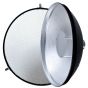Beauty Dish Plata con Grid Godox, Difusor Metálico de Rebote de Luz de 55cm de diámetro Fondo Plata 