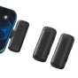 Micrófono Ulanzi Inalámbrico Lavalier J12 Bluetooth para iPhone (Color Negro)
