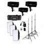 Kit de Iluminación de Estudio Vanta  E250w-3