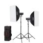 Kit 2 Lámparas LED Godox SL200III con Accesorios