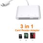 Lector USB-C 3 en 1 para  tarjetas CF, SD & MICRO SD