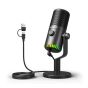 Micrófono de Condensador Maono USB Programable con Luz RGB DM30 