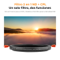 Filtro ND Variable+CPL K&F Concept 77mm ND2-32&CPL 18 Capas de Recubrimiento Multicapa Serie Nano-C