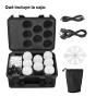 Kit 8 Focos LED RGBWW Godox Knowled C7R-K8 con Estuche de Carga