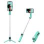 SELFIE STICK CON ESTABILIZADOR COLOR TURQUESA PARA CELULAR NANO SE MOZA