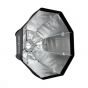 Caja suavizadora de luz Octagonal tipo Sombrilla con Montura Bowens, es retractil, diámetro 120cm